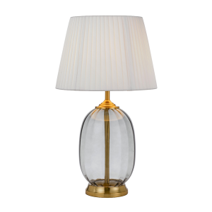 Perla Table Lamp Antique Gold / Smoke - PERLA TL-IVGR