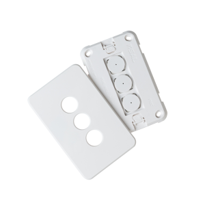 Pixie Ambience 1 Gang Wall Plate Only White - SWP1