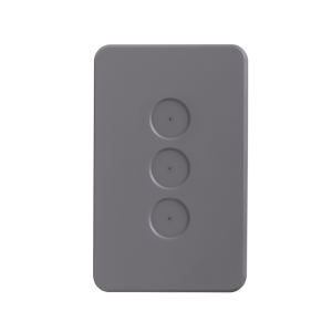 Pixie Ambience 6 Gang Face Plate Only Semi Gloss Grey - SWAC6SGG