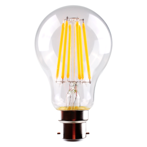 Filament Clear GLS 8W B22 Dimmable LED Globe / Warm White - LG9/27B22D/C