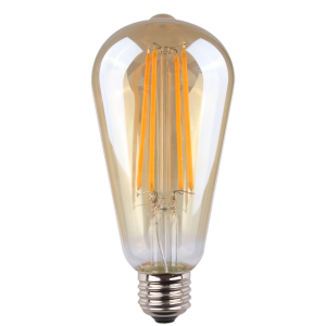 Filament ST64 Champagne 1W LED E27 Globe / Warm White - LST21FD822E27