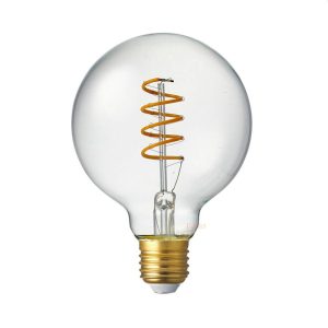 Filament Clear Spiral G95 LED 4W E27 Dimmable / Extra Warm White - F427-G95S-C