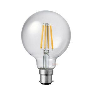 Filament Clear G95 LED 8W B22 Dimmable / Natural White - F822-G95-C-40K