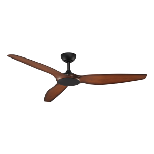 Flume 60" AC Ceiling Fan Black / Koa - FLU60BKDK