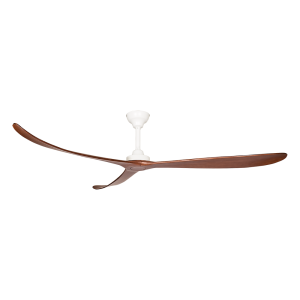 Kirra 100" DC Ceiling Fan Matt White / Walnut -  KIR100MWWA