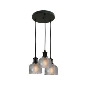 Maison 3 Light Pendant - Clear OL69321BK + OL69256BK + OL2255/15CL