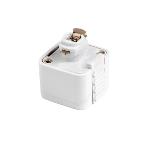 Track Single Circuit 3 Wire Square Adaptor White - TRK1WHADAP2