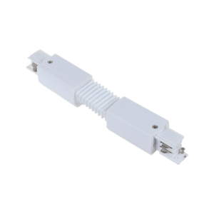 Track 3 Circuit 4 Wire Flexible Connector White - TRK3WHFLEXCON