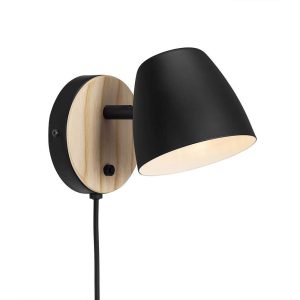 Theo 1 Light Wall Light Black - 2112631003