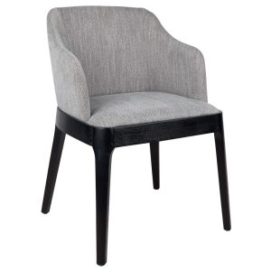 Hayes Black Dining Chair Grey - 32548