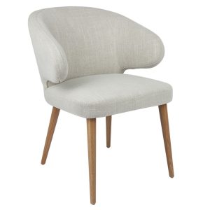 Harlow Natural Dining Chair Natural Linen - 32557