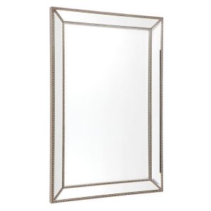 Zeta Medium Wall Mirror Antique Silver - 40130