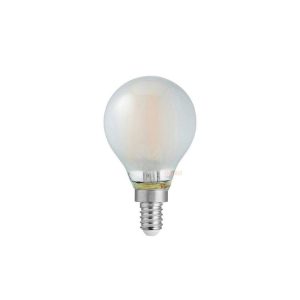 Filament Frosted Fancy Round LED 4W E12 Dimmable / Warm White - F412-G45-F-27K