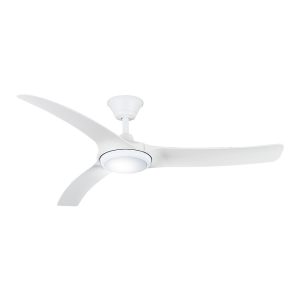 Aqua 70" IP66 DC Ceiling Fan with 18W Dimmable CCT LED / Matt White- AIPL670