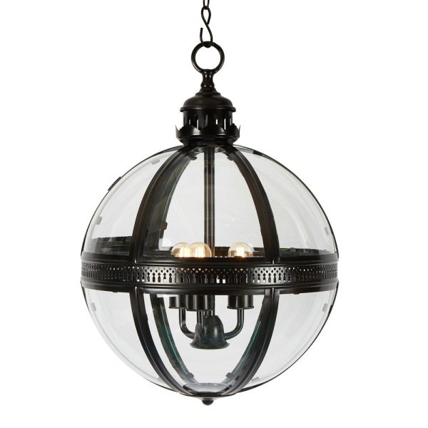 Saxon Pendant Large Black - ELCITWRT18BLK