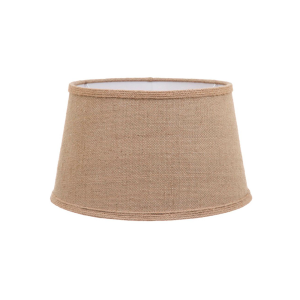 Linen Taper Shade Medium 14" Jute With Cuff And B22 Fixture - ELSZ141210JUT