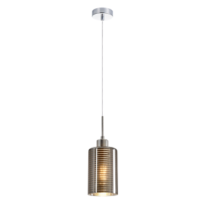 Interior Oblong 1 Light Chrome Glass Pendant - ESPEJO1