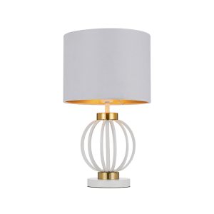 Grada Table Lamp White / Antique Gold - GRADA TL-WHAG