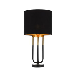 Negas Table Lamp Black / Antique Gold - NEGAS TL-BKAG