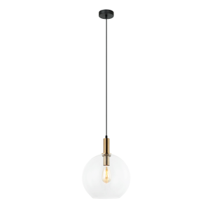 Interior 300mm Glass Pendant Bronze / Clear - PATERA1