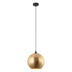 Interior 300mm Glass Pendant Matt Gold - ROCHE1