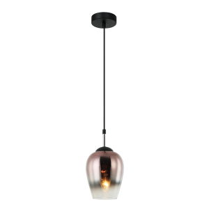 Interior Wine Glass Pendant Black / Copper - VINUM2