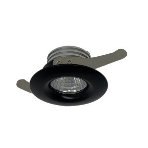 Duro 3 Watt LED Downlight Black / Cool White - DURO 3R-BK85