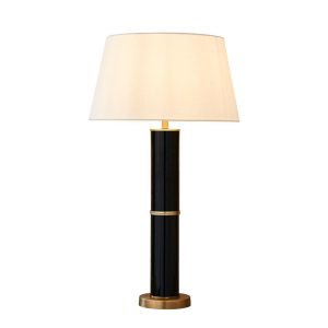 Black Pearl Table Lamp Black With Shade - ELDAN1956