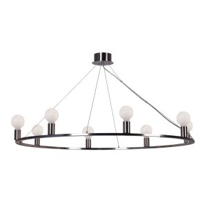 Yves 8 Light Chandelier Nickel - ELFAB4000700