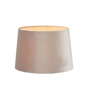 Velvet Drum Shade Medium 14" Mist Grey - ELSZ141295GYEU