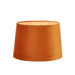 Velvet Drum Shade Medium 14" Burnt Orange - ELSZ141295OREU