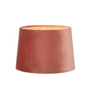 Velvet Drum Shade Medium 14" Rose Pink - ELSZ141295PIEU