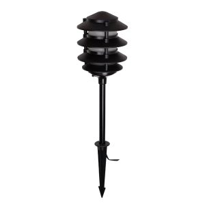 Pavillion 12V Garden Spike Light Black - OL7738BK