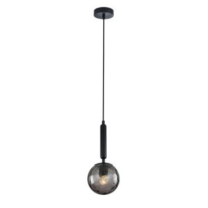 Interior Spherical Glass Shape 1 Light Pendant Black Smoke - TRATTINO2