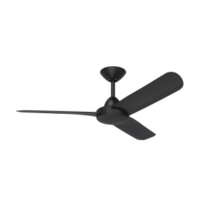 X-Over 48" DC 3 Blade Ceiling Fan Matt Black With Wall Control - XO301