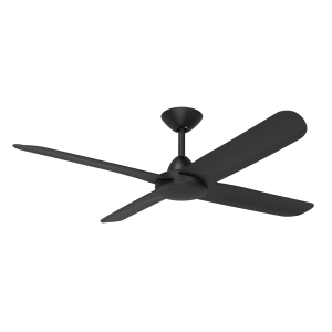 X-Over 52" DC 4 Blade Ceiling Fan Matt Black With Wall Control - XO305