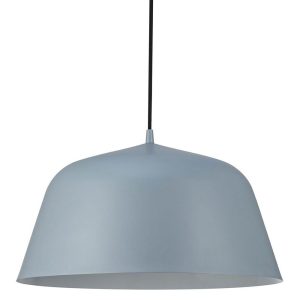 Ella 1 Light Pendant Large Grey - 48723011