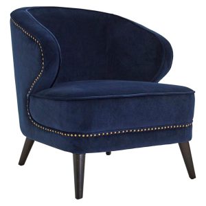 Hallie Occasional Chair Navy Velvet - 32104