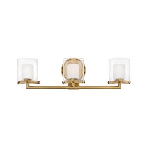 Rixon 3 Wall Light Heritage Brass - U/HK/5493HB