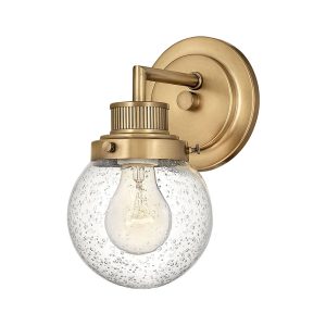 Poppy 1 Wall Light Heritage Brass - U/HK/5930HB