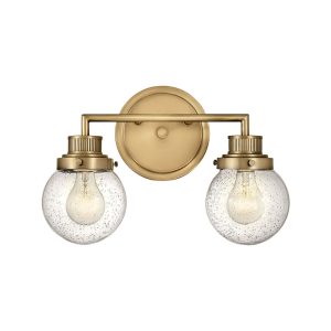 Poppy 2 Wall Light Heritage Brass - U/HK/5932HB