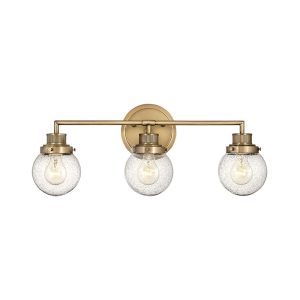 Poppy 3 Wall Light Heritage Brass - U/HK/5933HB