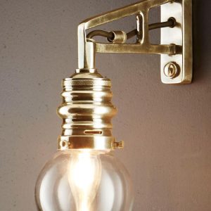 Carlton 1 Light Wall Lamp Antique Brass - ELPIM51517AB