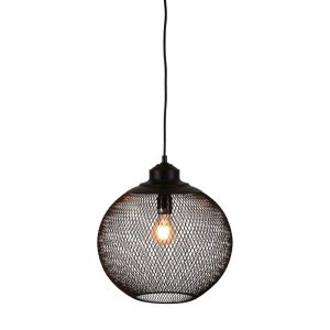 Carlo Medium Pendant Black - ELZR6359BM