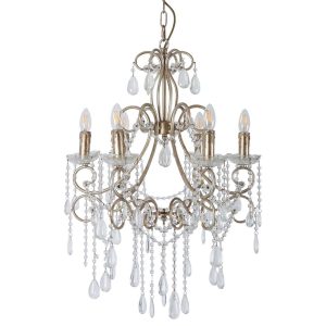 Raphael Chandelier Antique Silver  - ELZR88126ASL