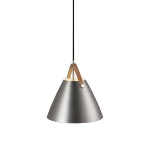 Strap 27 1 Light Pendant Leather Brushed Steel - 84333032