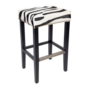 Canyon Black Bar Stool Zebra - 32309