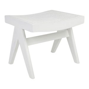 Cuban Rattan Stool White - 32313