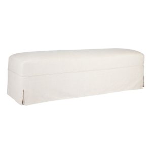 Brighton Slip Cover Bench Ottoman Natural Linen - 32375