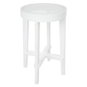 Cape Byron Rattan Kitchen Stool White - 32480